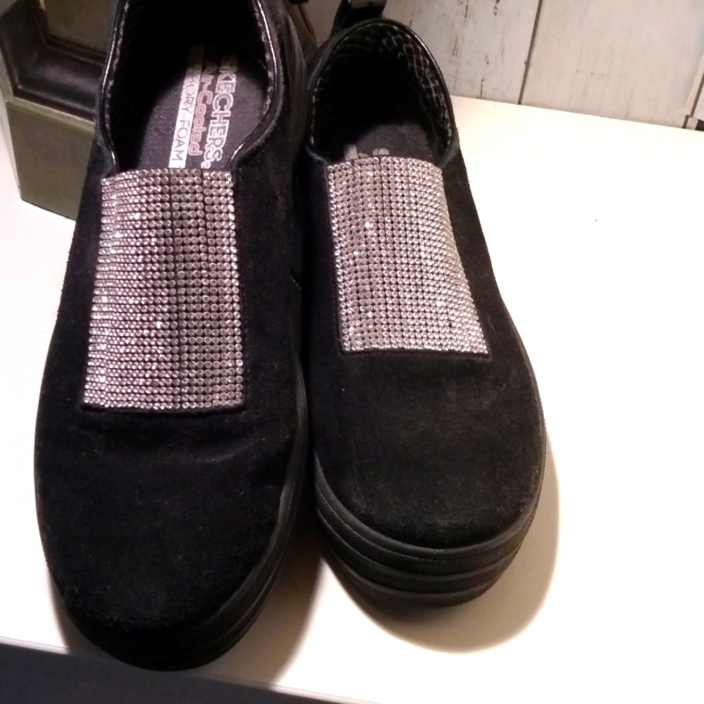 Rhinestone slip on Skechers